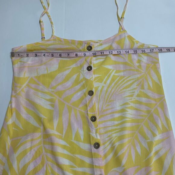 Billabong Morning Light Mini Slip Dress Tropical Print Size Large - Picture 7 of 12